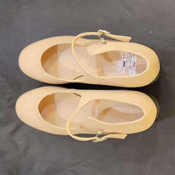 BRAND NEW YVO MARY-JANE WOMEN'S, BUCKLE DETAIL PLATFORM WEDGE PUMP - Picture 4 of 15